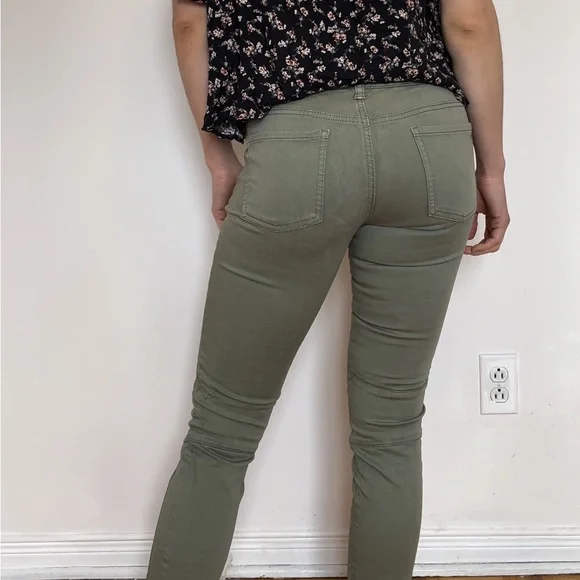 Low rise olive pants - Picture 3 of 16